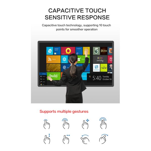 43 Inch LCD HD Interactive Digital Touch Table Touch Screen Kiosk Floor Stand Touch Screen Display Kiosk