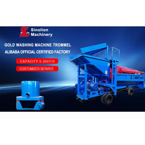 200 Tons Per Hour Alluvial Gold Mining Equipment for Separating Mine Processed Materials
