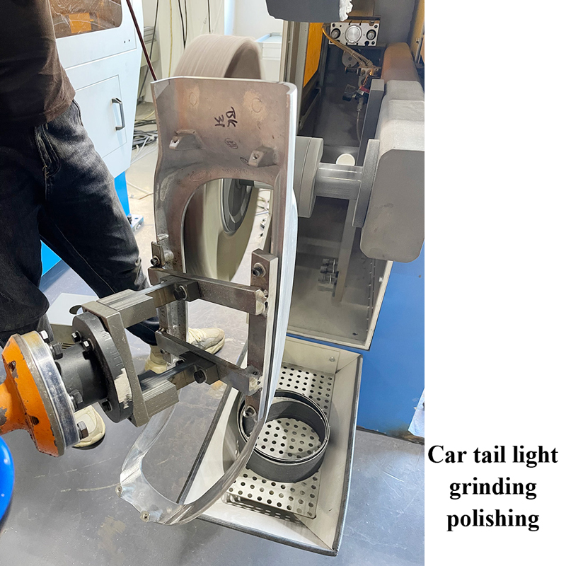 Adjustable Speed Automatic Robot Polishing Machine With Pallet System PLC Control
