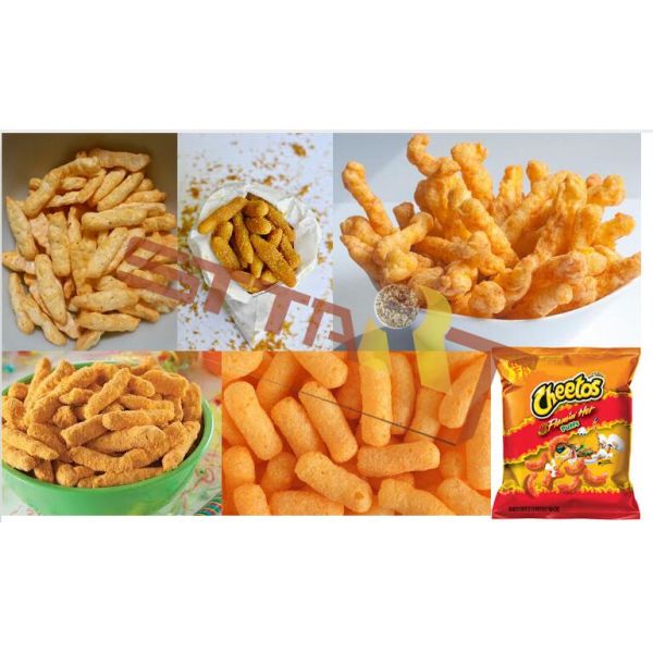 Cheetos NikNaks Processing Line Kurkure Fryer Machine Double Screw