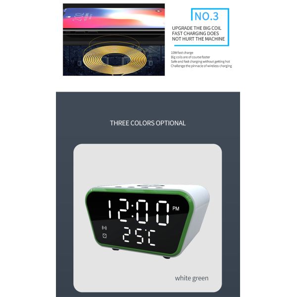 Oem Qi Wireless Charger Clock
