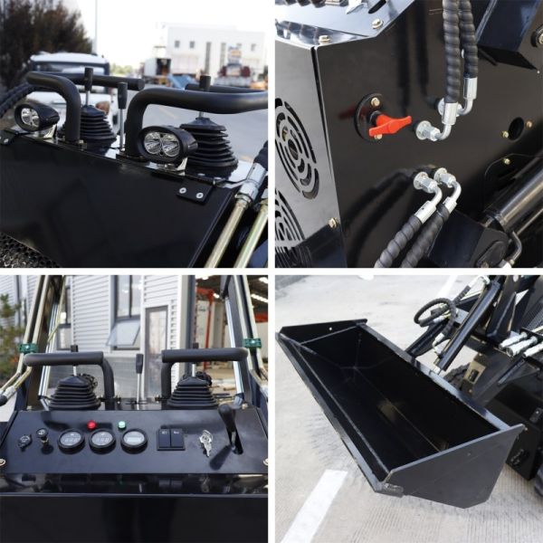 Total Height 1205mm Compact Skid Loader Max Pin Height 1856mm Versatile