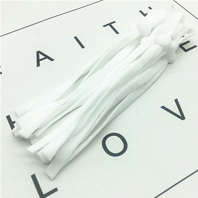12cm * 5mm flat adjustable elastic band with buckle earloop cord for facemask earloop strap