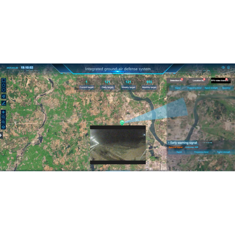 Handheld Drone Detector Positioning System Full Spectrum Detection FPV Video Capture Long Distance Drone Identification Multi‑Scene Deployment For
