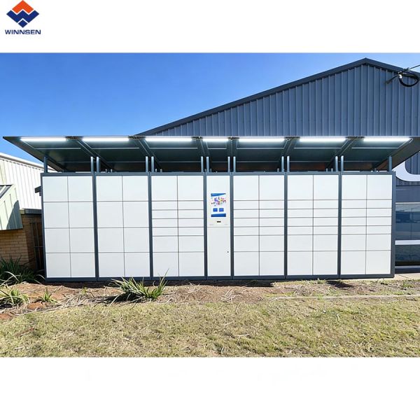 Winnsen Smart Parcel Delivery Locker with Android System, Barcode Unlock, Outdoor Use