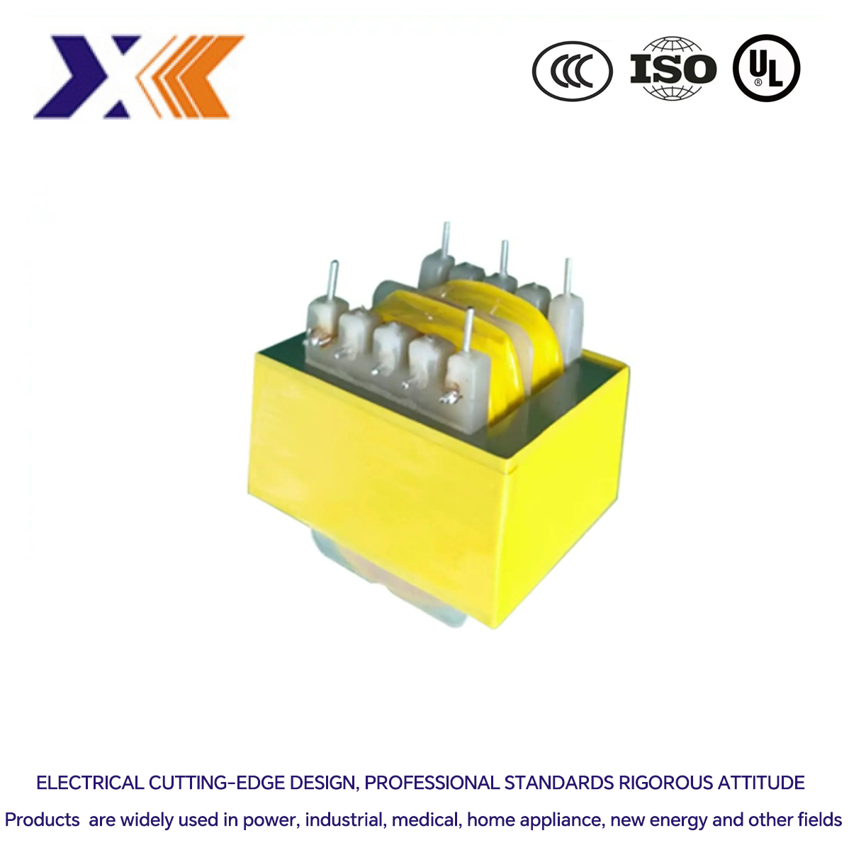 Customized Package Ei 66 Transformer for Single Phase Control 1200va High Voltage