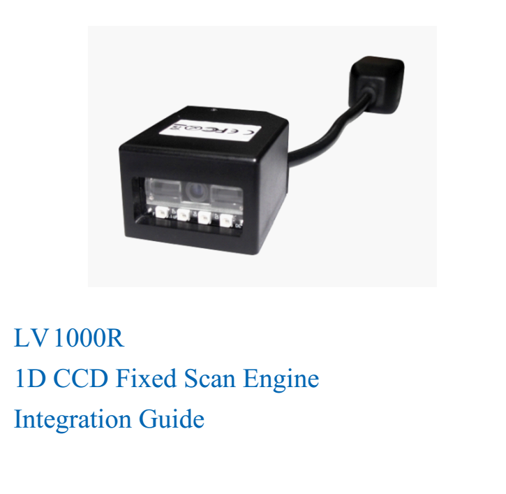IP54 Dustproof 1D Barcode Scan Engine LV1000R 300 Scans / Sec For Kiosk