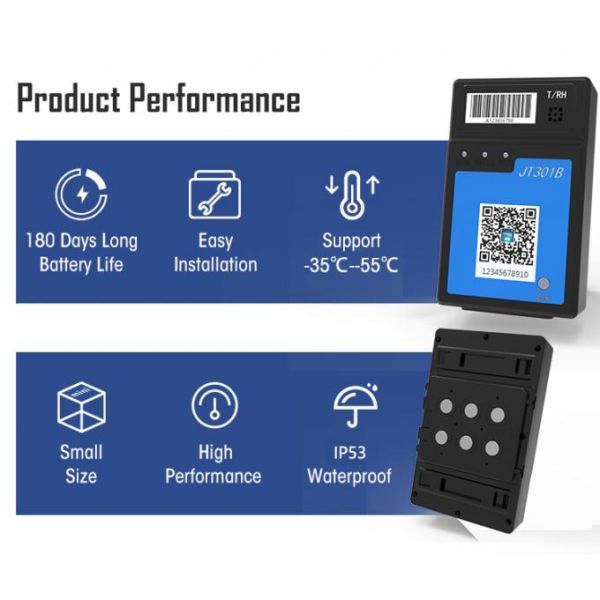 Jointech JT301B 4G Portable Intelligent Container GPS Tracker Smart Temperature And Location Sensor