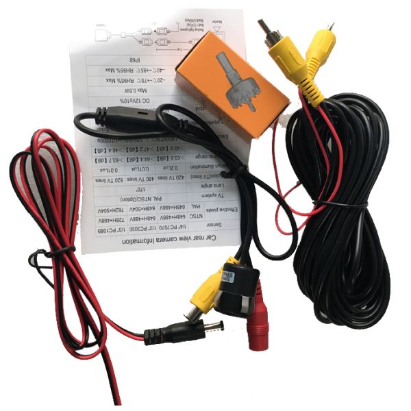 HD CCD Waterproof Mini Night Vision Car Mount Rear View Camera Support Front Rear View Optional Parking line CMOS-119