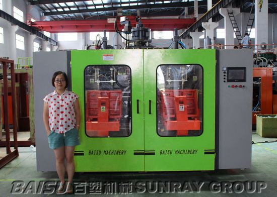 8 Liter Plastic Bucket Making Machine , Electric Control Hdpe Blowing Machine SRB80D-1