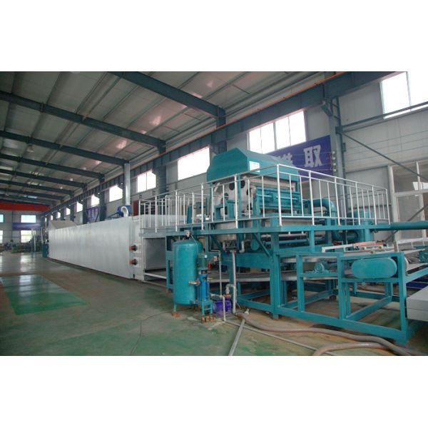 4000pcs/h 8 sides rotary type automatic egg tray machine with 6 layer drying line