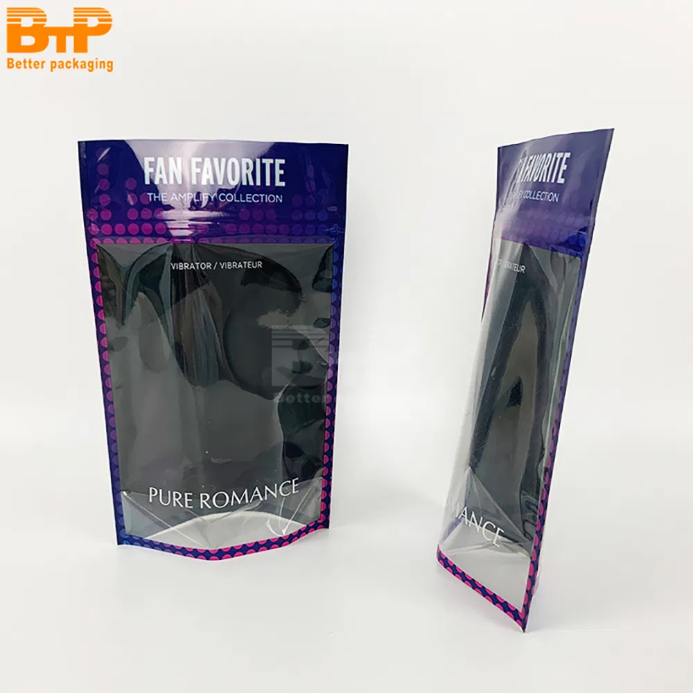 Doypack stand up pouch with window view