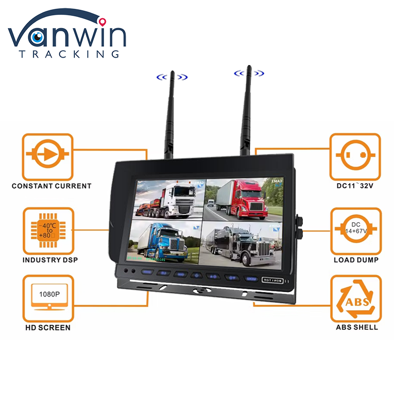 7 Inch AHD Digital Wireless Rearview System Truck Reverse Camera Wireless TFT Car Monitor