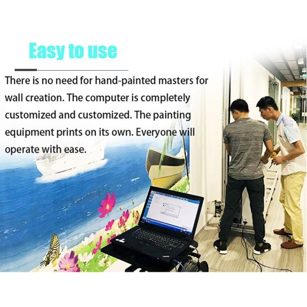 1CM Jet 3D 20w 360*720dpi Vertical Wall Painting Machine