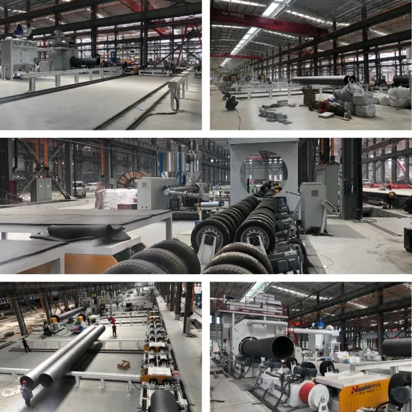 Liquid Gas Pipe Heating Polyurethane Continuous Separate Spray Winding Production Line