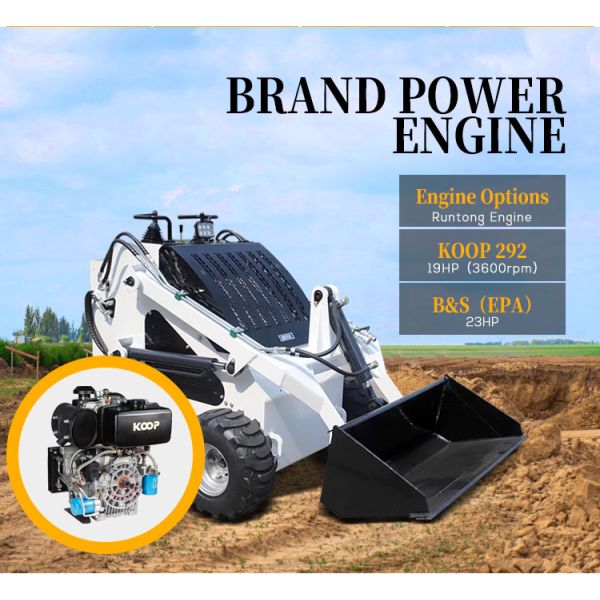 Cheap Skid Steer Gasoline Loader With Bucket Different Attachment Skid Steer Loader