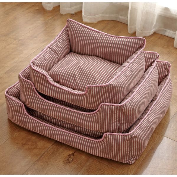 Soft Washable Breathable Rectangle Dog Sleeping Bed Anti Slip Bottom