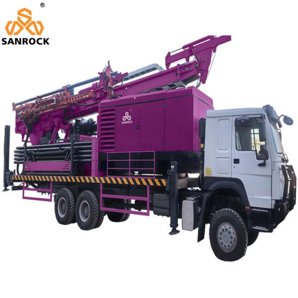 Truck Mounted Drilling Rig With Mud Pump Water Well Drill Machine Reverse Circulation Drilling Rig