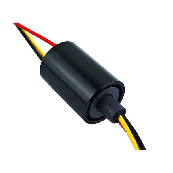 Close-up view of WX6.0-4PS capsule slip ring showing gold contacts