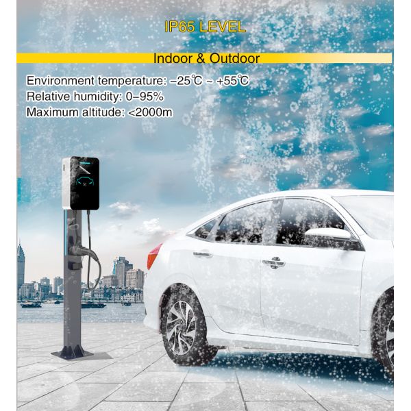 400V 32A 22kW Level 2 EV Charging Station Three Phase Input / Output Voltage for Home Electric Car Charging 22kw