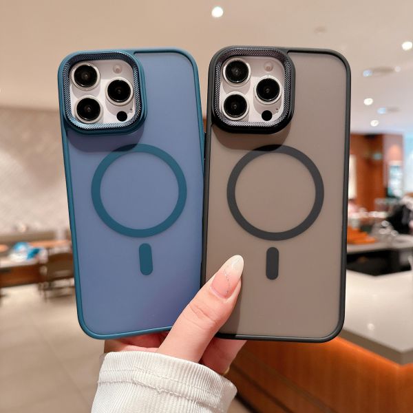 Magsafe Magnetic Phone Case Translucent Hard PC Soft Slim Shockproof
