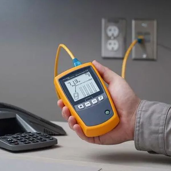 Fluke Networks MicroScanner PoE Cable Tester with PoE Level Verification 10G Ethernet Detection and Ergonomic Design