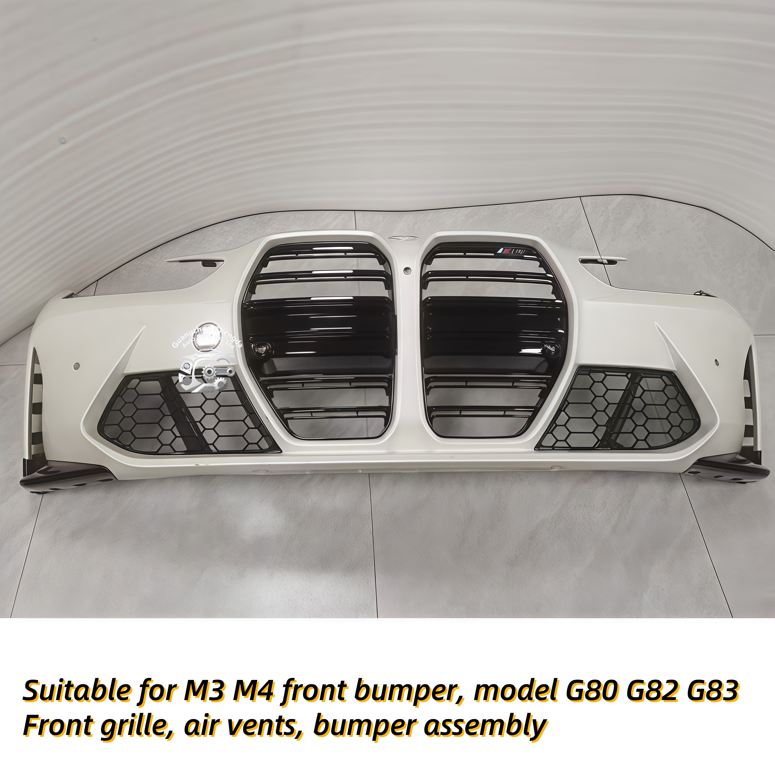 High Quality Front Bumper Assembly, Front Face, Radiator Grille Mesh Sensor, Suitable for BMW M3 M4 G80 G82 G83 Headlight