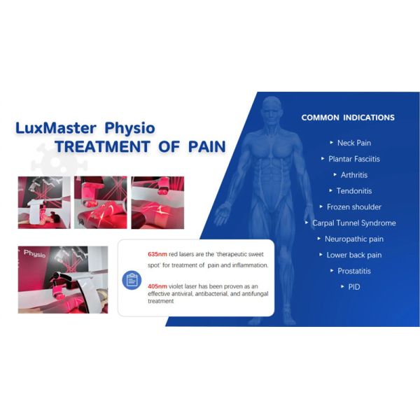 Vertical Luxmaster Laser Physiotherapy 405nm 10d Cold Red Light Machine