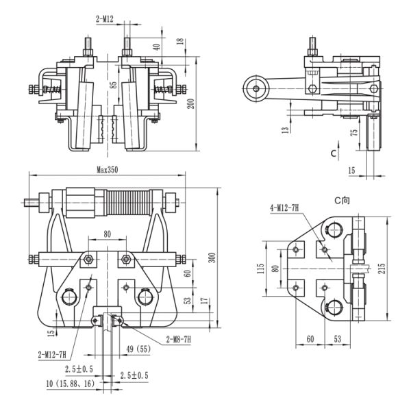 CE Certified Elevator Safety Components Elevator Safety Gear Applicable To 4m/S High-Speed