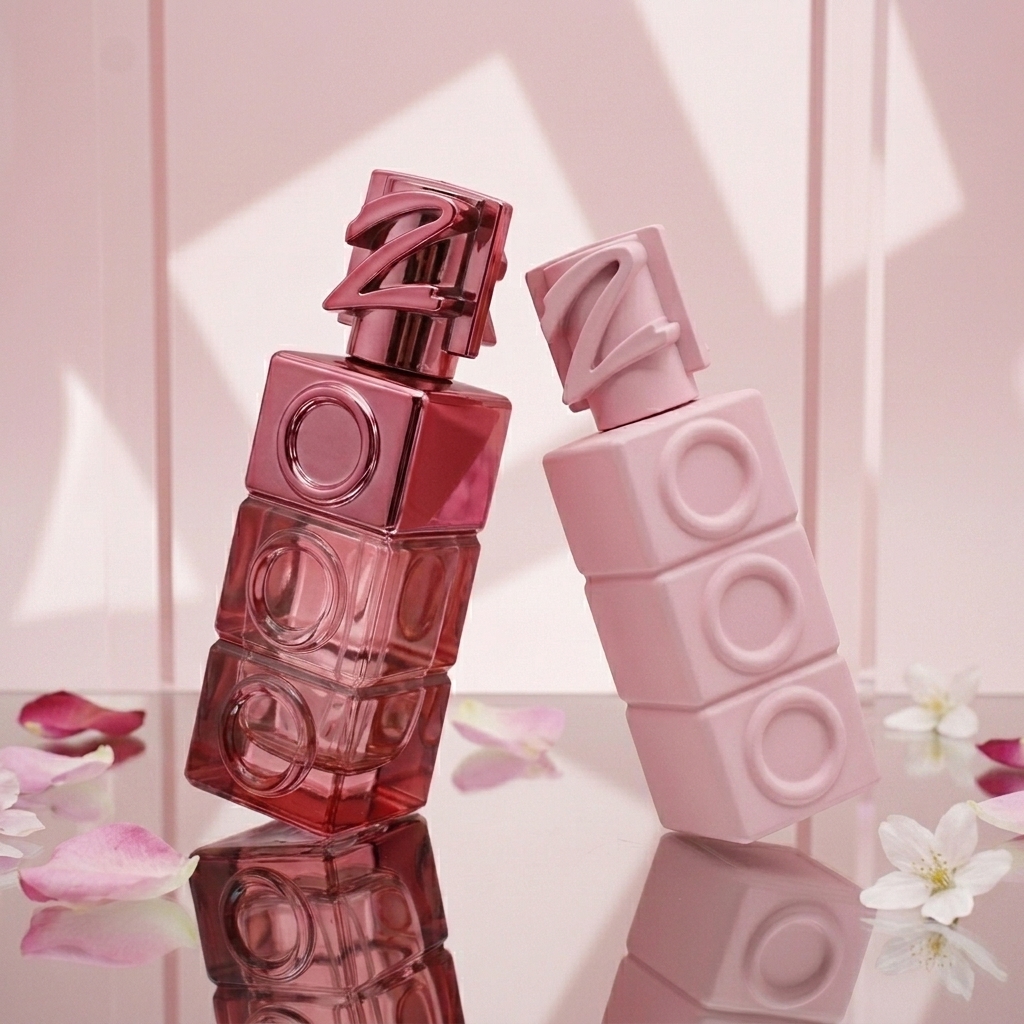Anding Supplier Custom Design Printing 30ml Crimp Rectangle Premium Refillable Spray Luxury Empty Glass Perfume Bottle