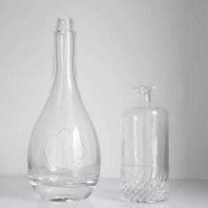 Quality Premium Crystal Champagne Large Alcohol Bottle SGS FDA 23MM Bore Dia for sale