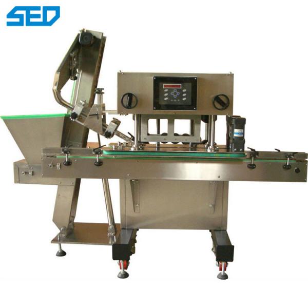 SED-250P Weight 200kg PLC Pharmaceutical Machinery Equipment Glass Bottle Metal Caps Capping Machine 80-100 Bottles/Min