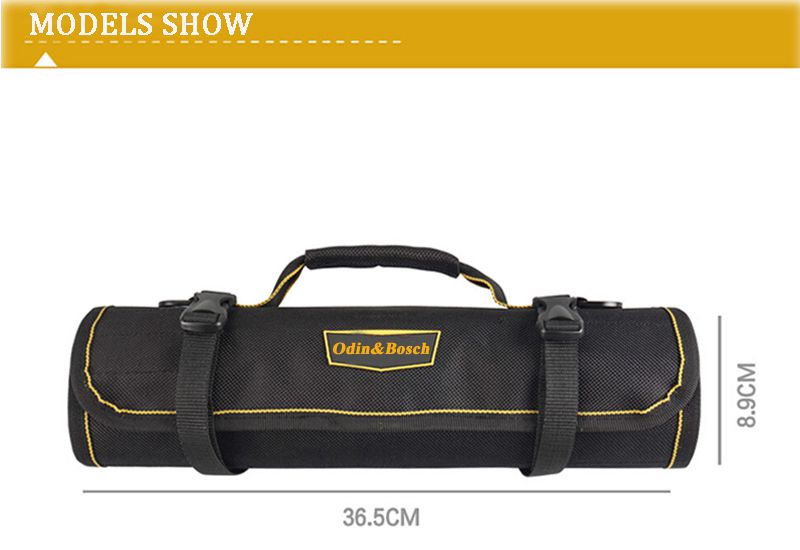 Professional High Quality Polyester Bartender Knife Folding Rolling Tool Bag Tool Kit Bag