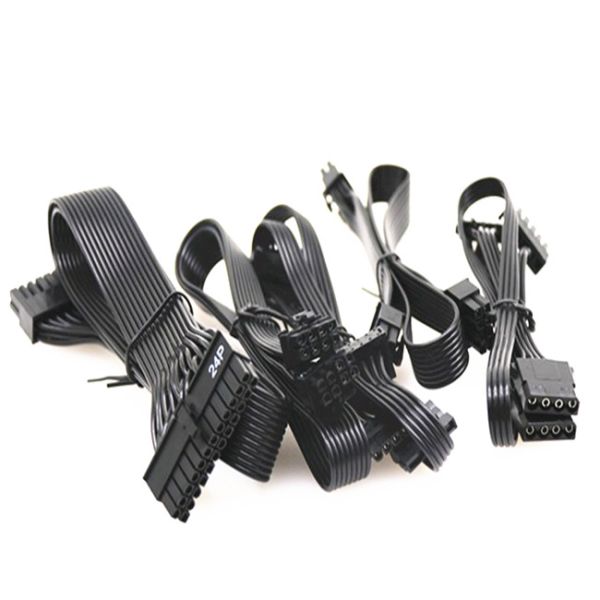 High Grade Power Supply Modular Cable Kit,Individual cable kit(Black) 530mm