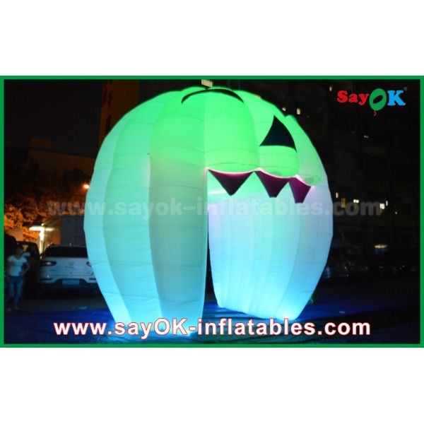Cute Inflatable Holiday Decorations Lighting Ghost Door / Large Inflatable Pumpkin