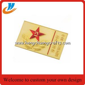 China Gold medal badge Police military souvenir lapel pins Competitive price custom wholesale on sale