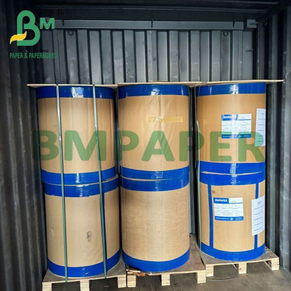 70g Smooth Surface Food Grade One Side Glossy Label Paper 86cm Width