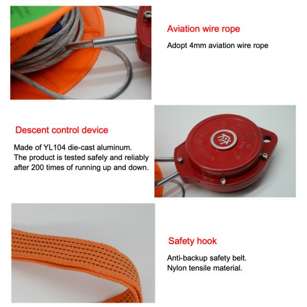 High Building Emergency Controlled Descent Apparatus 15m-100m