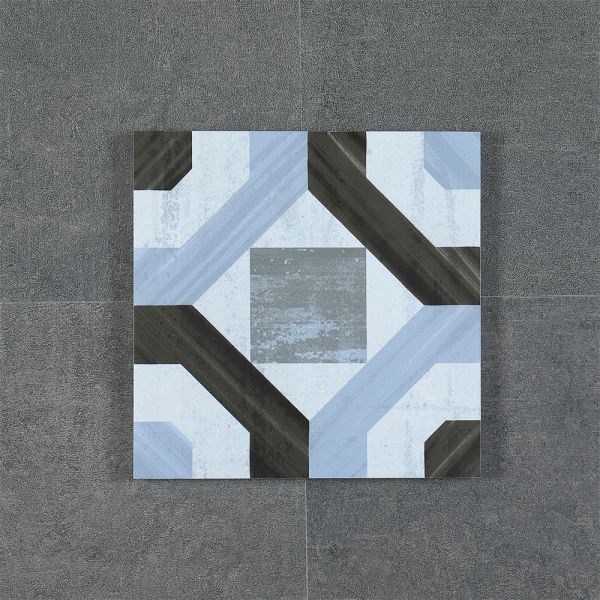 Blue 20x20cm Ceramic Rustic Tile for Wall and Floor