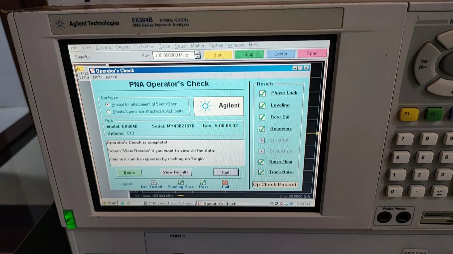 High Dynamic Range 50 GHz PNA Network Analyzer Agilent E8364B