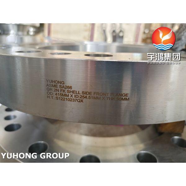ASME SA266 Gr. 2N Channel Cover Shell Side Flange Tubesheet