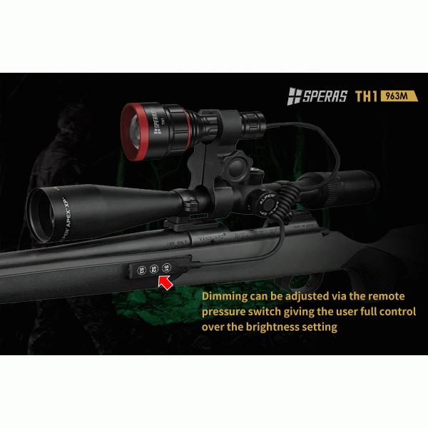 364lm 963m Dimmable Zoomable Coyote Hunting Light