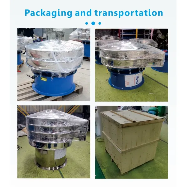 Customized Rotary Vibrating Screen Liquid Wet Filtering Vibrating Sieve Machine