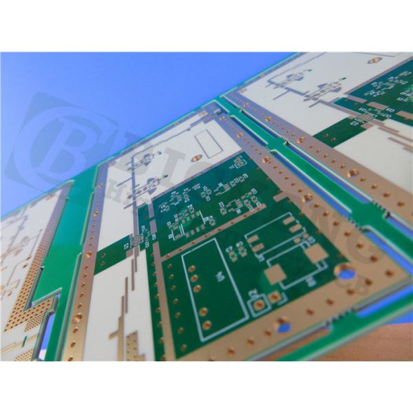 50mil RO3210 PCB 2-Layer Green Soldermask Immersion Gold