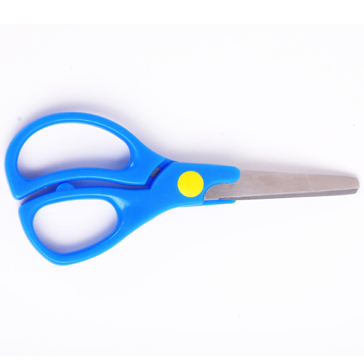 5 inch safe plastic handle DIY scissors student scissors
