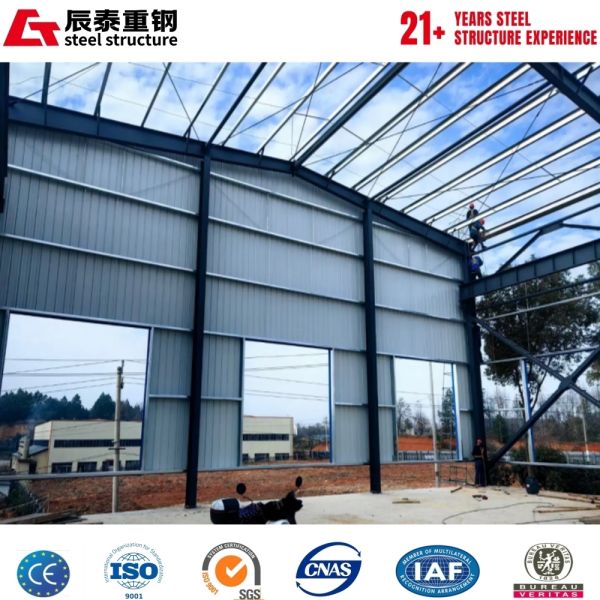 Large Span Clear Span Steel Workshop Without Middle Support Columns
