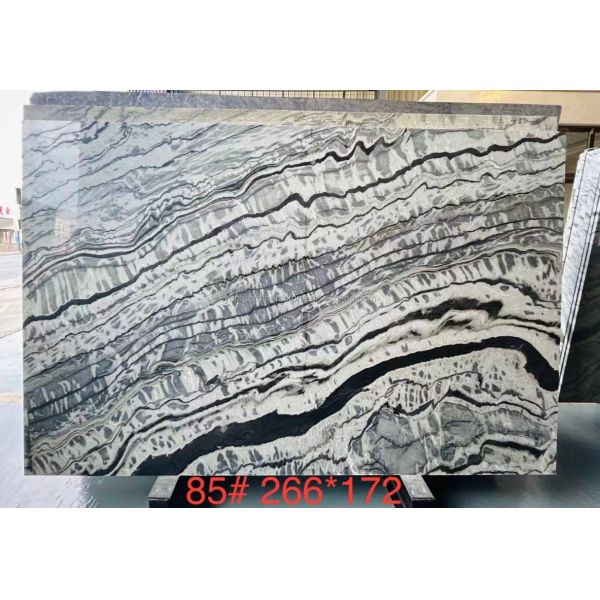 Transform Your Dining Table with Brazil's Popular Stone Panda Impression Marble Slab