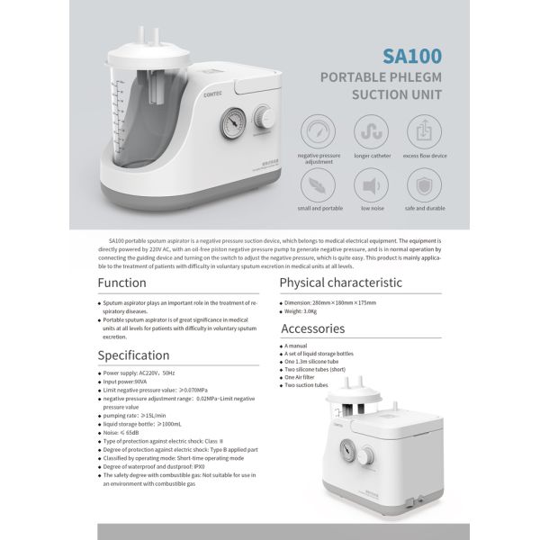 Portable Phlegm Suction Unit Machine Electric Operating Phlegm Suction Apparatus