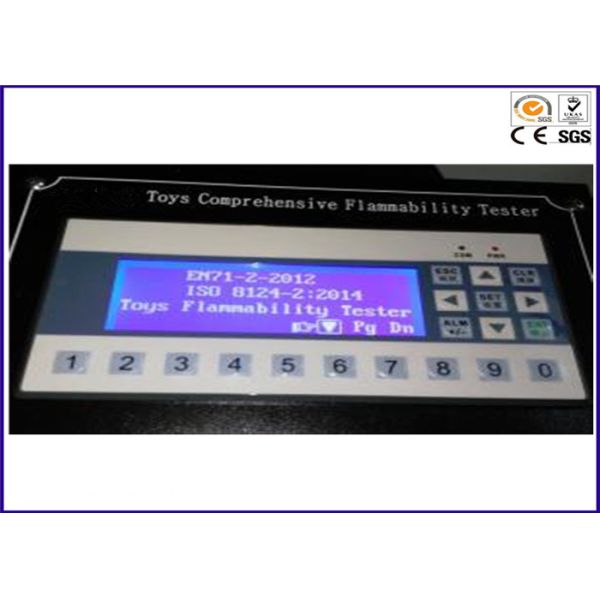 Toys Comprehensive Flammability Testing Equipment With 20mm 40mm Flame Height Gauge