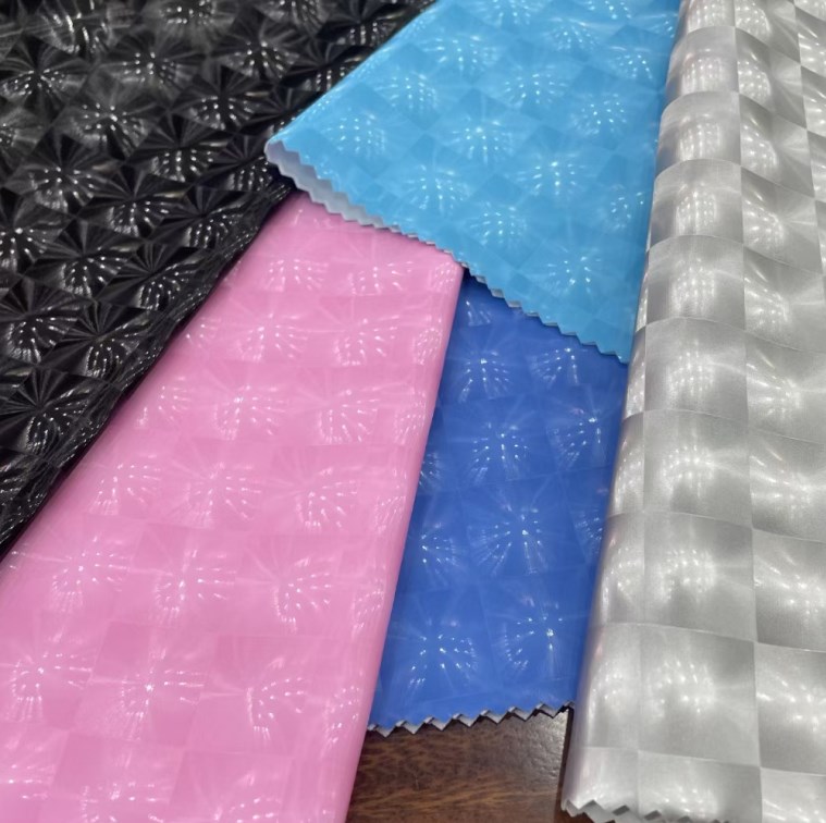 PU Leather Jacket Garment Pants Embossed Pattern Stretchable Blackout Features for Home Textile Bags Sofas Outdoor Decorative